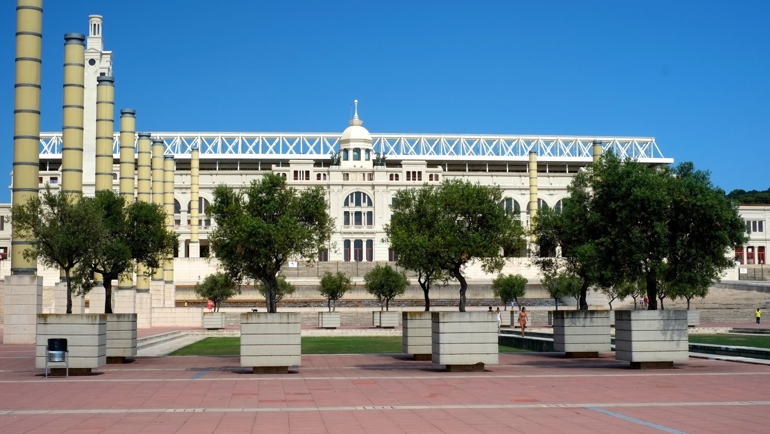 Estadi Olímpic Lluís Companys is a stadium in Barcelona, Catalonia, Spain. Originally built in 1927 for the 1929 International Exposition in the city, it was renovated in 1989 to be the main stadium for the 1992 Summer Olympics. 