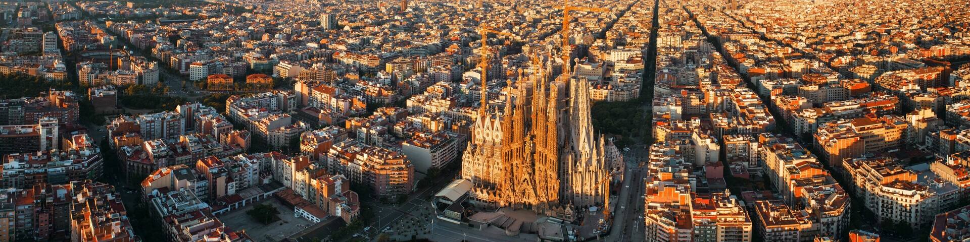 Sagrada Familia aerial view