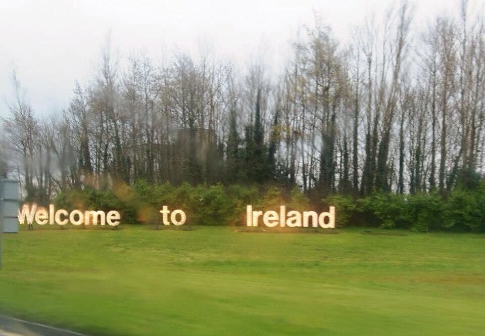 The fun part of flying into the Shannon airport in Ireland? The welcome sign! Lol. But really this is the easiest airport I've ever been to. 