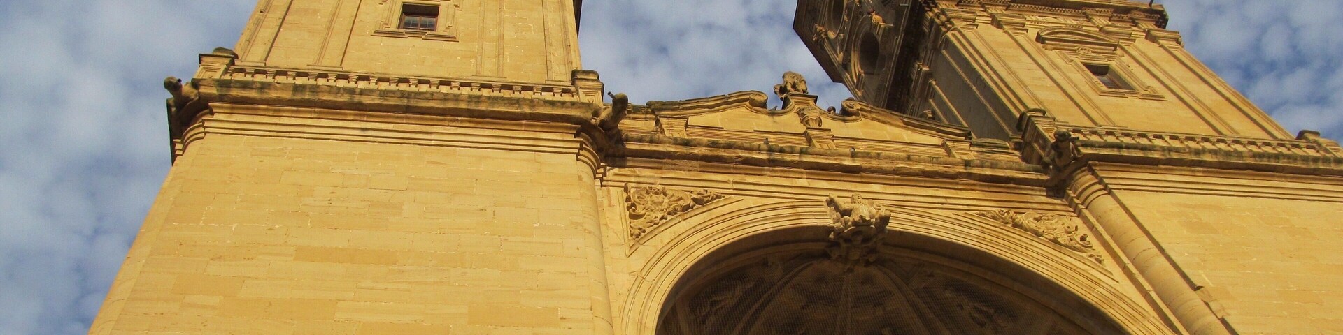 Logrono, capital of the La Rioja region in northern Spain, has great food, good wine and so much #History. An overnight stop on the Camino de Santiago and surrounded by vineyards, itโs a beautiful city. Construction on this stunning cathedral began in the 15th century and wasnโt completed until the 18th century. The most striking feature is the twin Baroque towers that take on a golden glow of an afternoon. The tapas bars of Logrono are well worth a night of bar hopping and along with some time in the vineyards and wineries, itโs worth a couple of days on the itinerary.