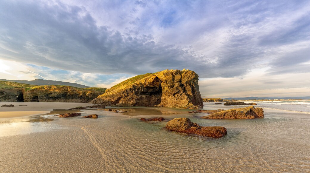 Playa de las Catedrales Bbeach in Galicia in northern Spain