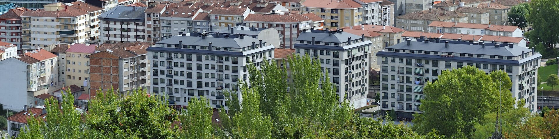 Ourense overview, city of Galicia, Spain
