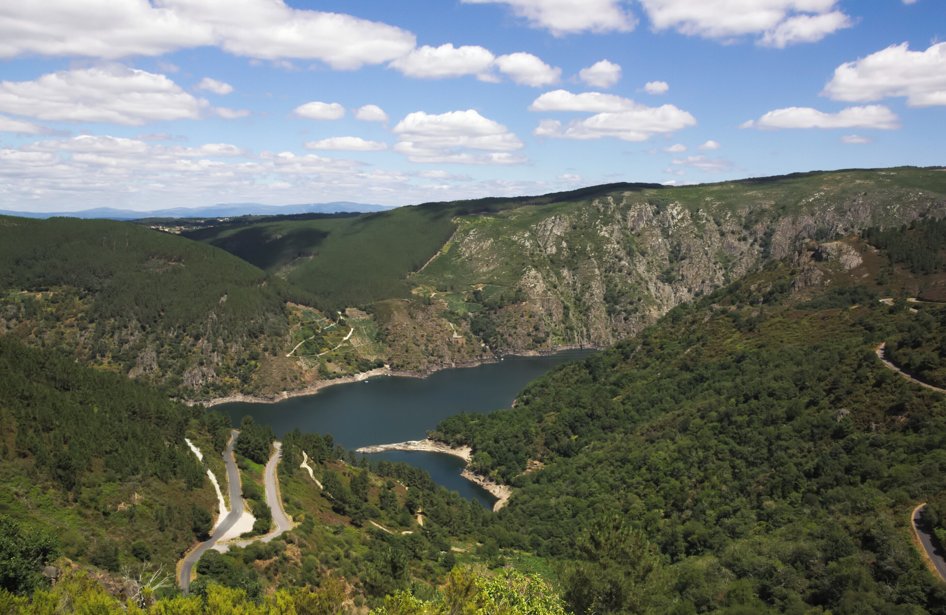 Canyon of the river Sil, Ribeira Sacra, Galicia, Spain.