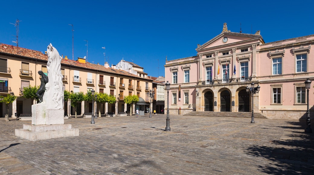 City hall of Palencia in sunny day