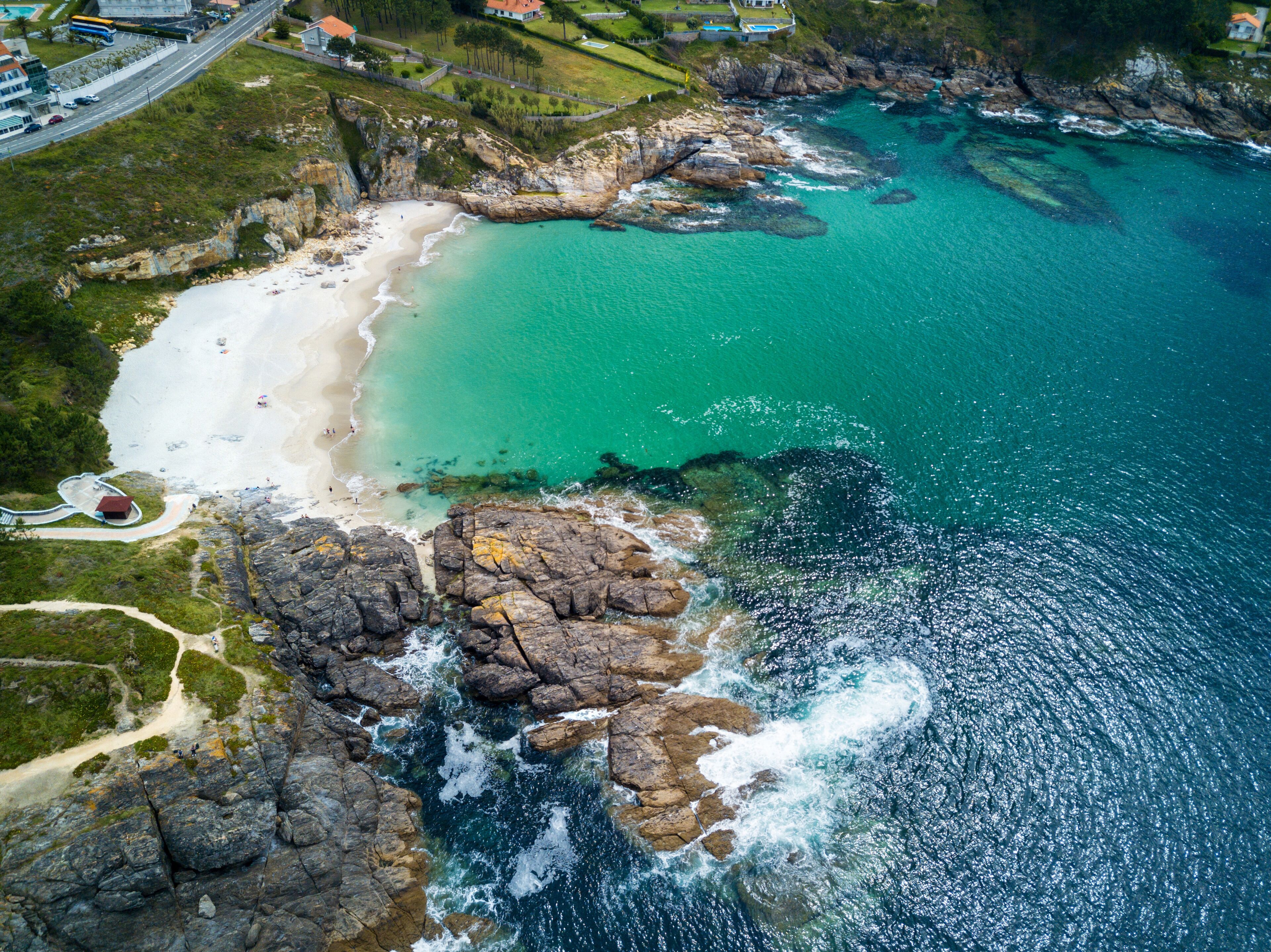 Paixariñas beach in the Rias Baixas in Pontevedra