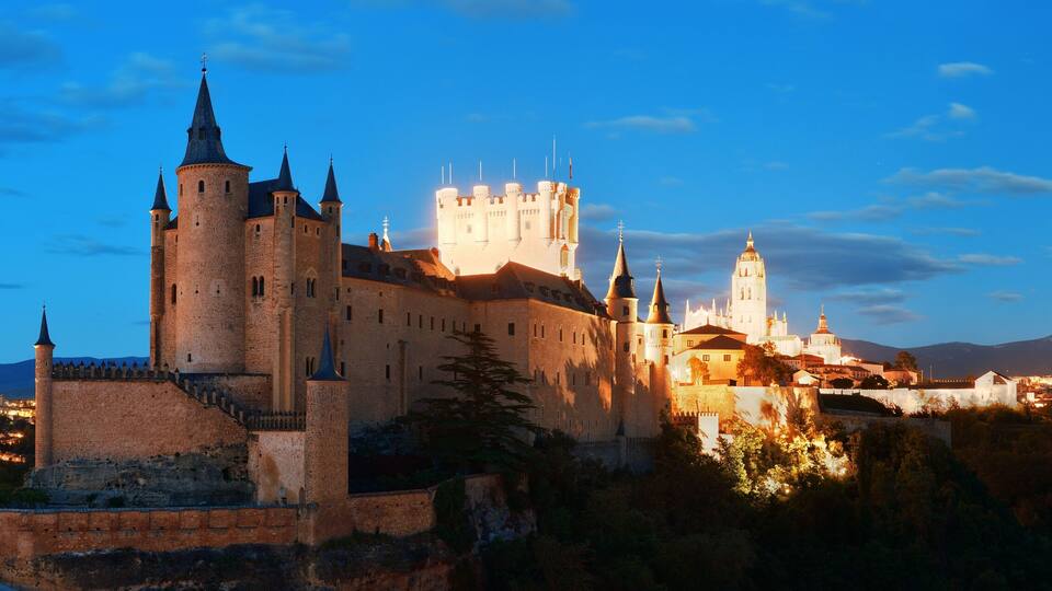 Alcazar of Segovia panorama