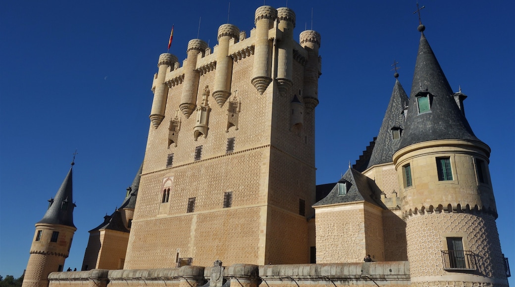 Originally a fortress, the Alcázar has also been a royal palace and the site of Philip II's wedding to his fourth wife, Anne of Austria. The oldest foundations on the site have been identified as Roman (and it’s the site where the aqueduct ends). Documents indicate that a fortress existed on this site by the early 12th century, known as the Alcázar, an Arabic word for a royal residence.