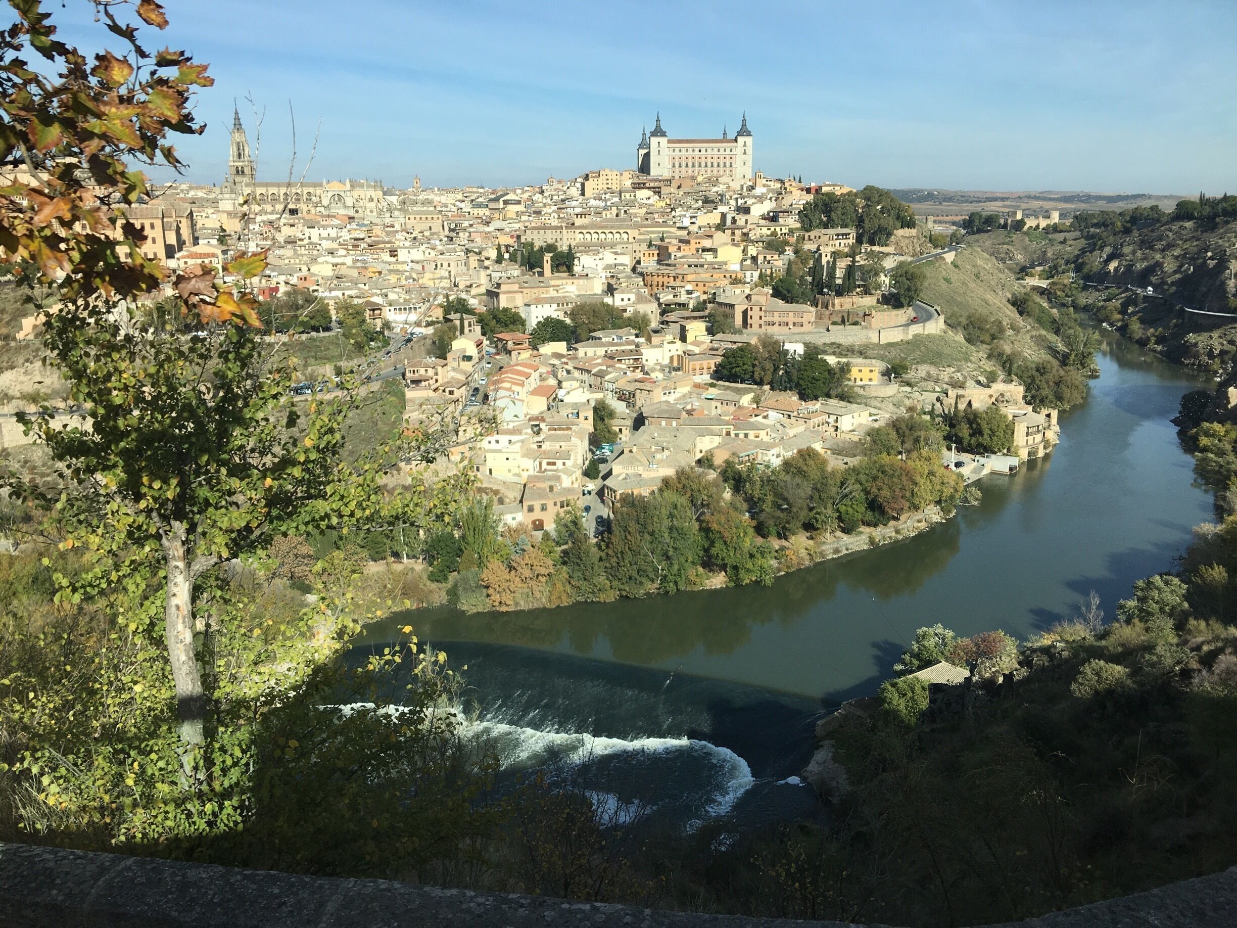 Overlooking the small town of Toledo, spain.