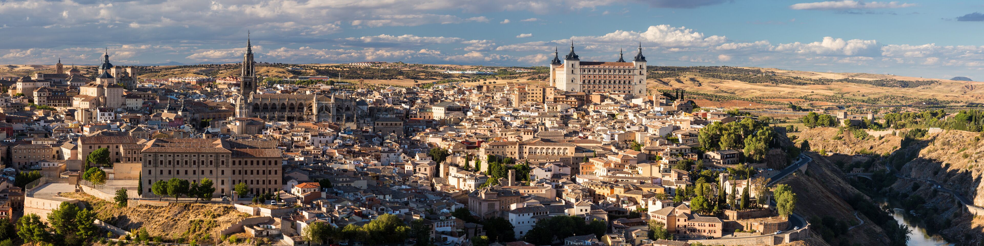 Panoramic view of Toledo city in Spain