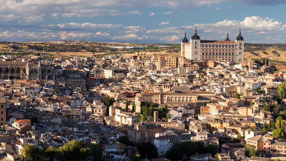 Panoramic view of Toledo city in Spain