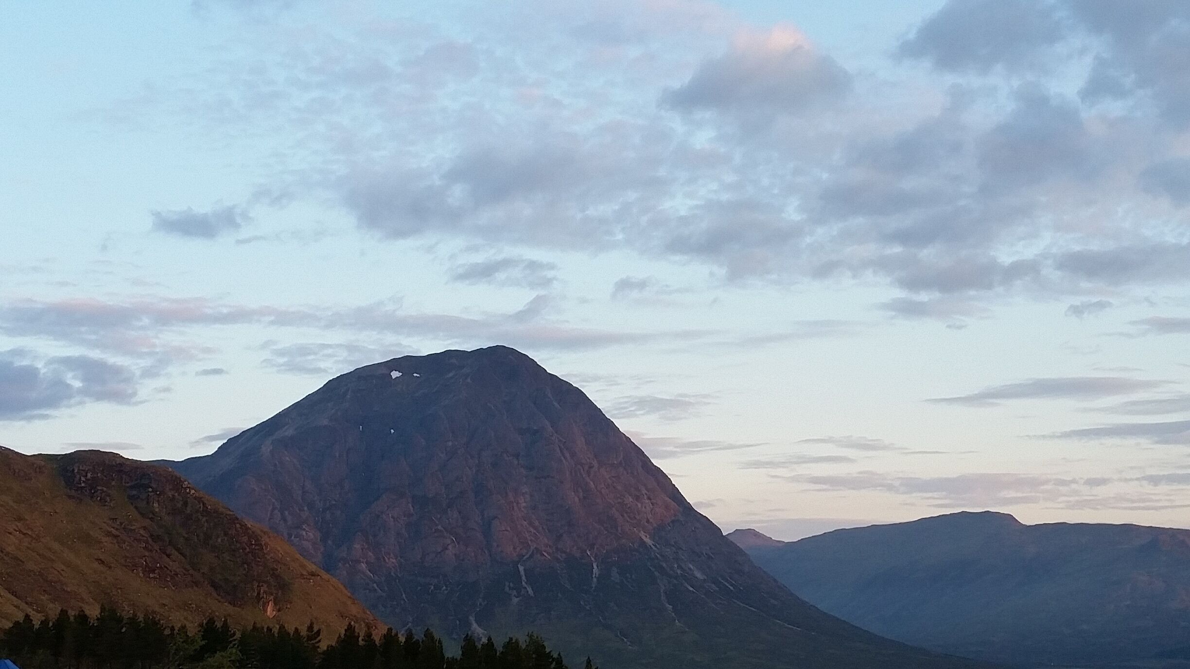 Dawn. Open the doors to the pod at Glencoe Mountain Resort to be met by this view.#mountains # Scotland #Highlands