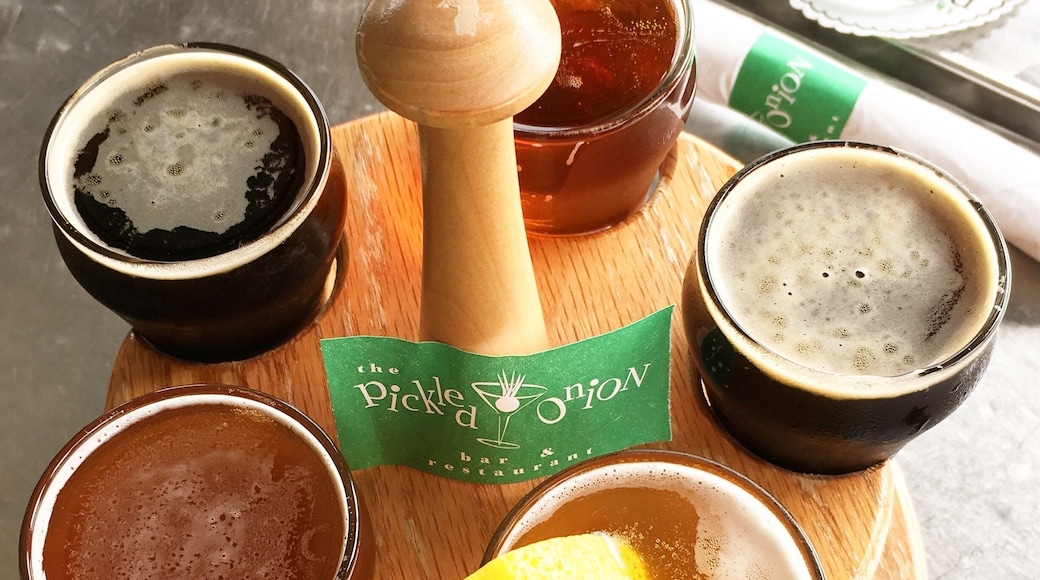 Who doesn't enjoy a good beer flight (of all local beers)!?!