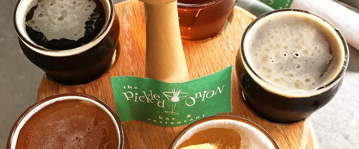 Who doesn't enjoy a good beer flight (of all local beers)!?!