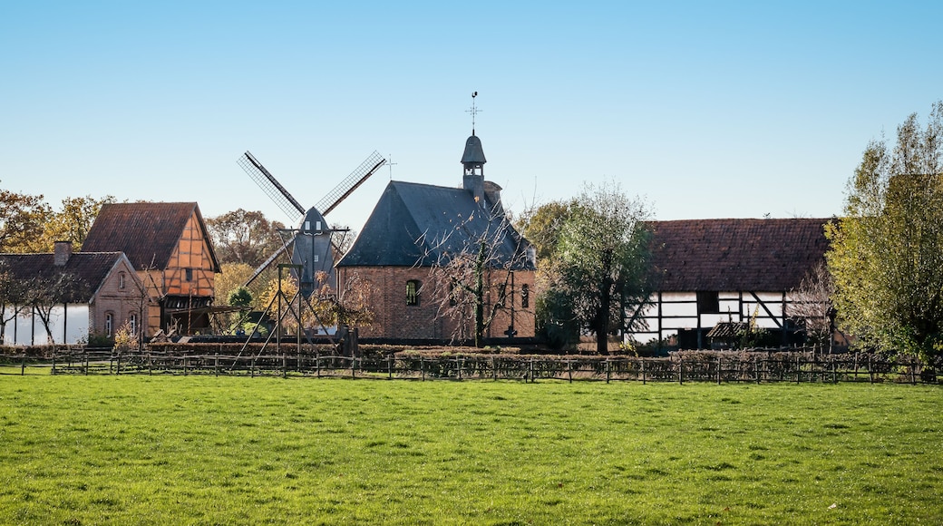Village center of Bokrijk, Genk, Belgium.