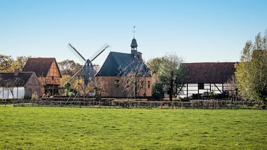 Village center of Bokrijk, Genk, Belgium.