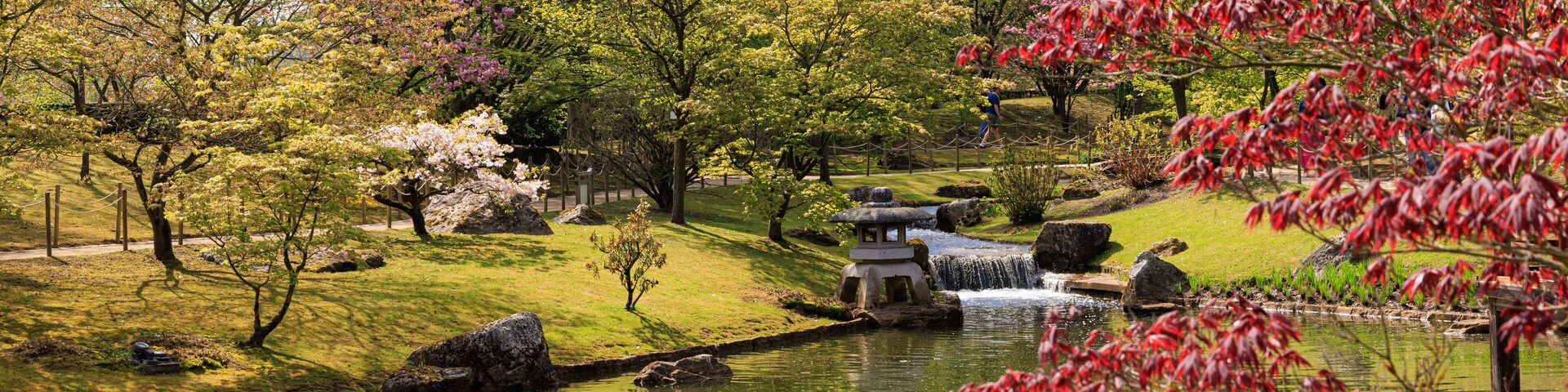 Japanese garden in Hasselt Flemisch region in Belgium