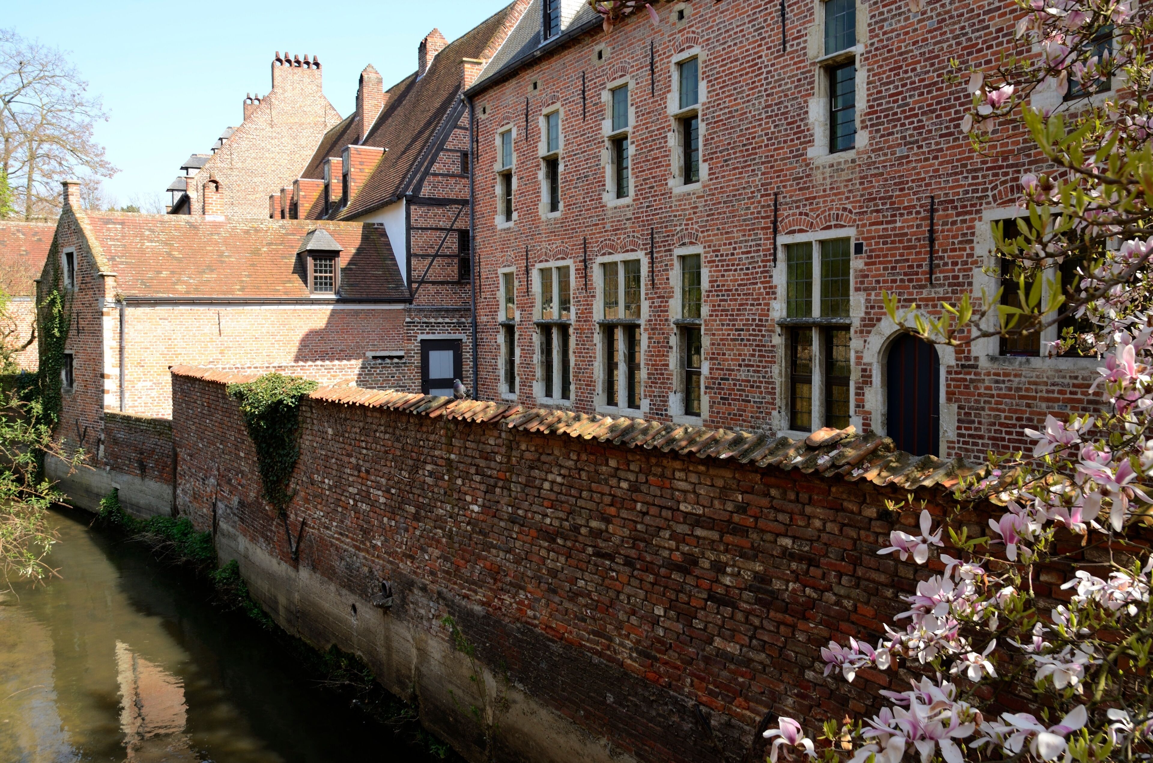 Canal  in Leuven Beguinage, Belgium