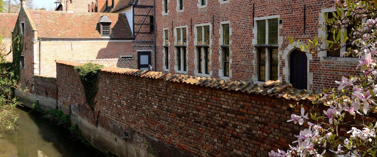 Canal in Leuven Beguinage, Belgium