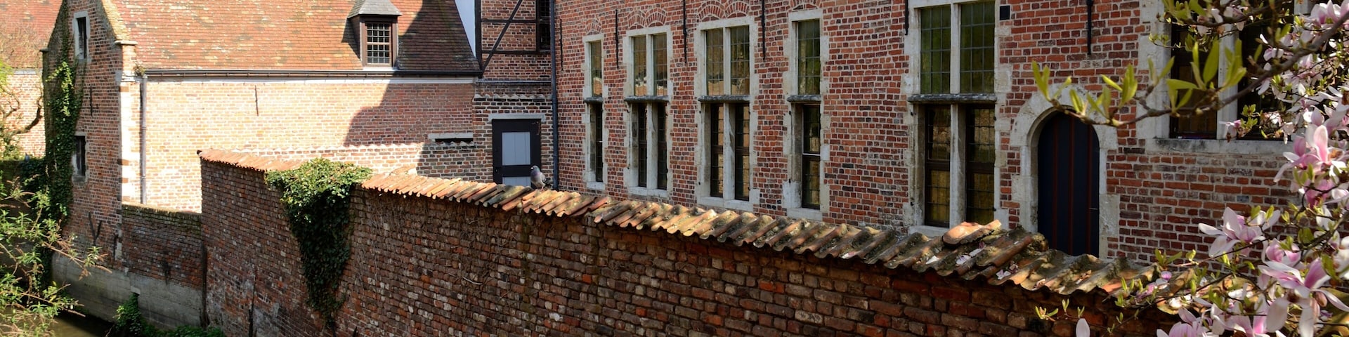 Canal in Leuven Beguinage, Belgium