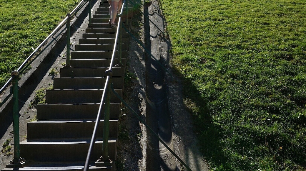 Steps to the monument.