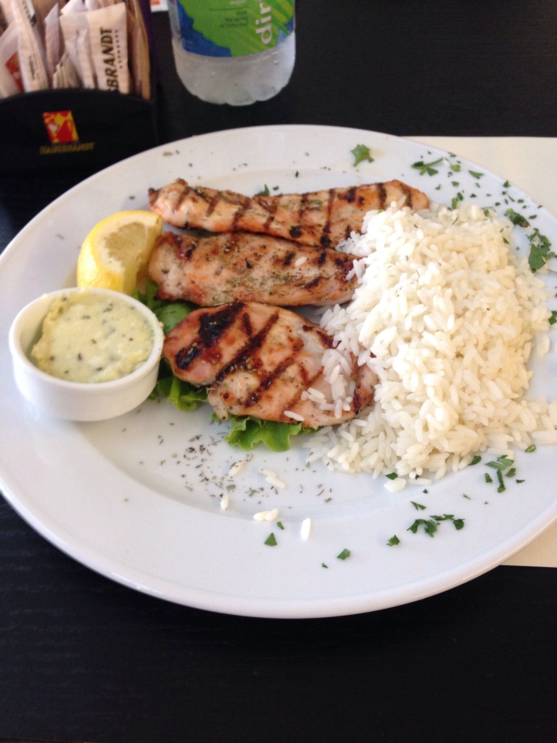 Chicken and rice with a creamy feta sauce at a small restaurant right next to the BlueStar Ferry office in Piraeus.
#delicious