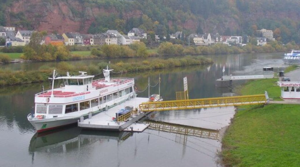 Schiffanlegestelle am Zurlaubener Ufer (Moorings on the Zurlauben Riverbank)