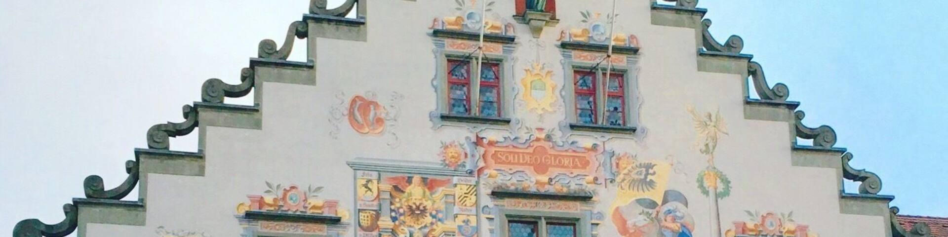 Historic town hall (built in 1422) in Lindau, at Lake Constance