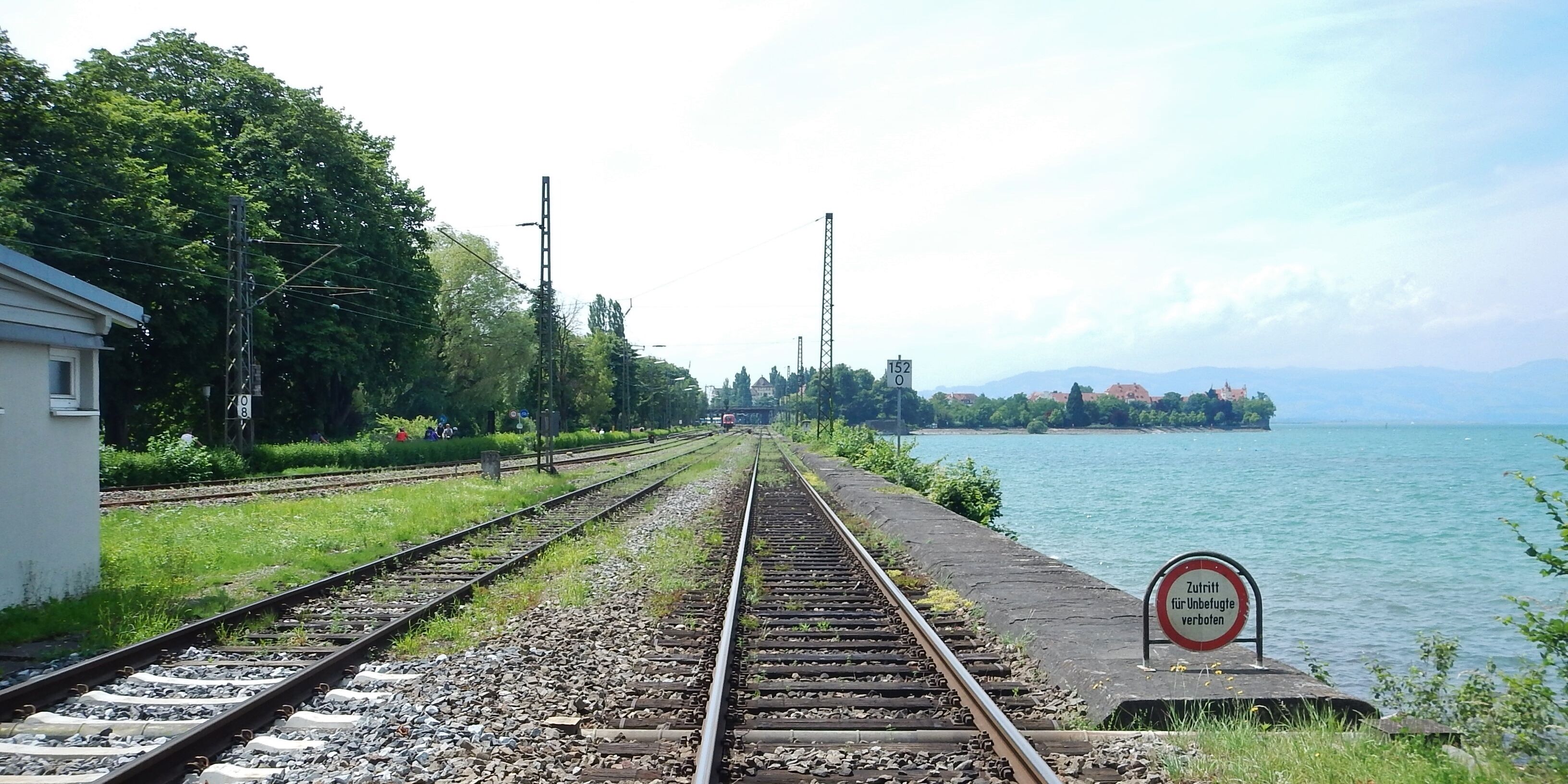 Eisenbahndamm zur Lindau Insel