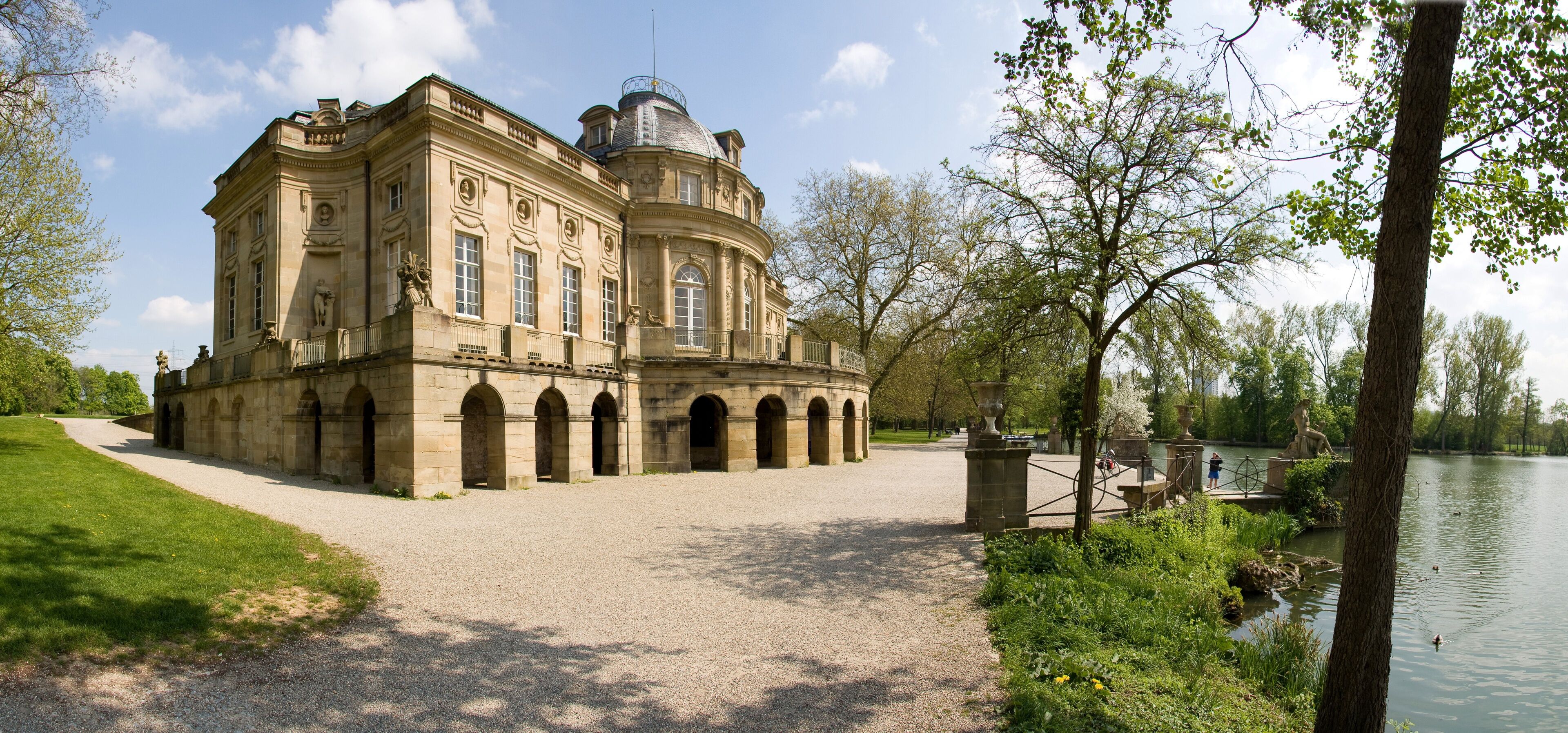 Palace Monrepos in Ludwigsburg, Germany. Photo taken from west.