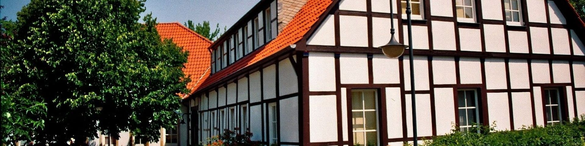 ClemensstraĂe (Clemens street) in Mettingen, North Rhine-Westphalia, Germany.