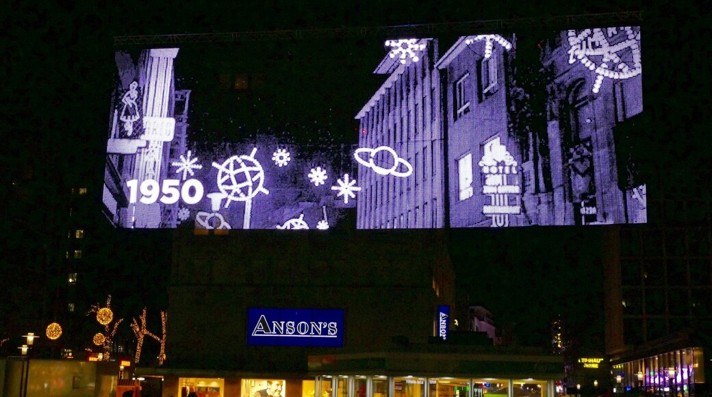 Light days in the city of Essen, an evening stroll