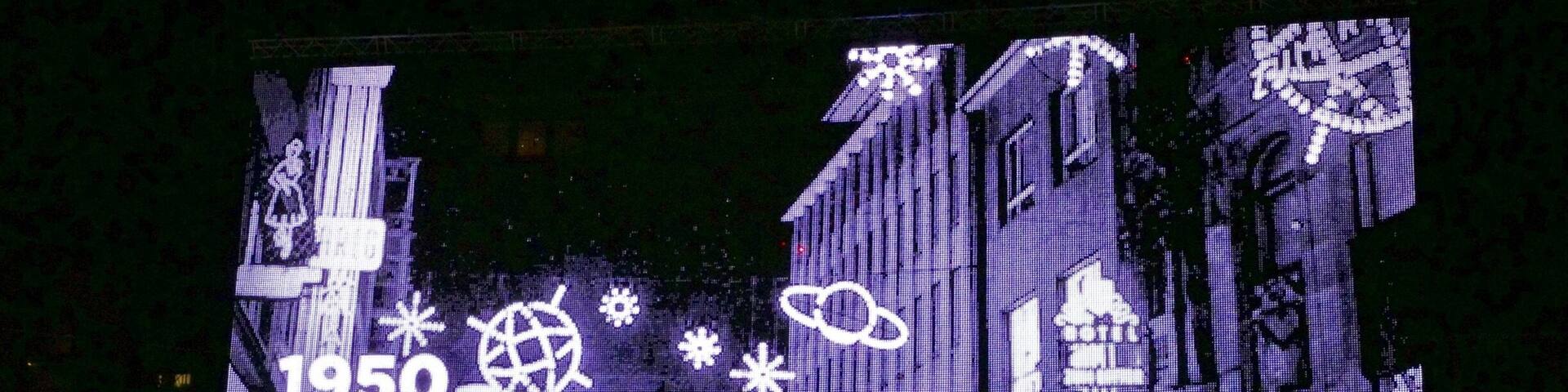 Light days in the city of Essen, an evening stroll