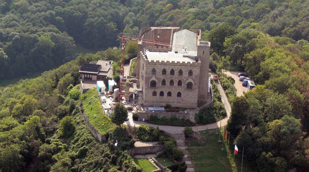 Hambacher Schloss, Rheinland-Pfalz, Luftaufnahme
