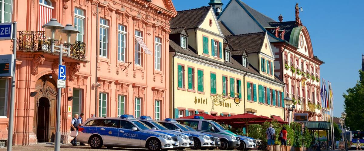 Offenburg featuring street scenes