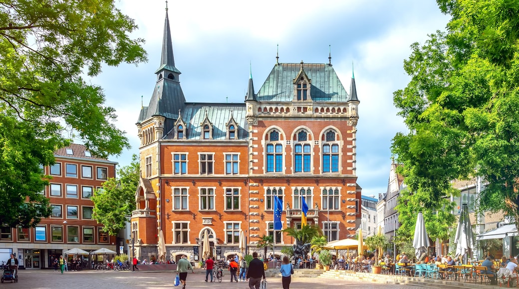 Old town hall on the Rathausplatz in Oldenburg, Germany
