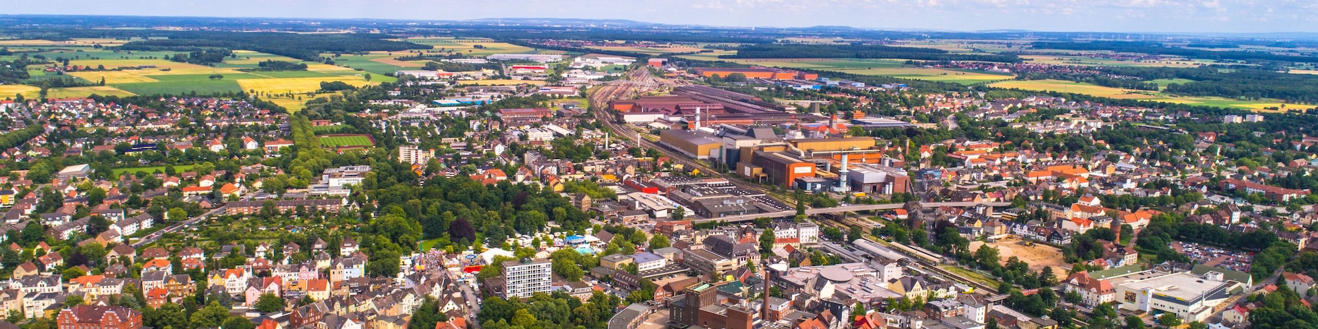 city from above - Peine -Germany
