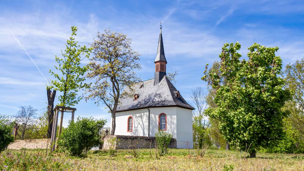 Mönchhofkapelle bei Raunheim in Hessen, Deutschland