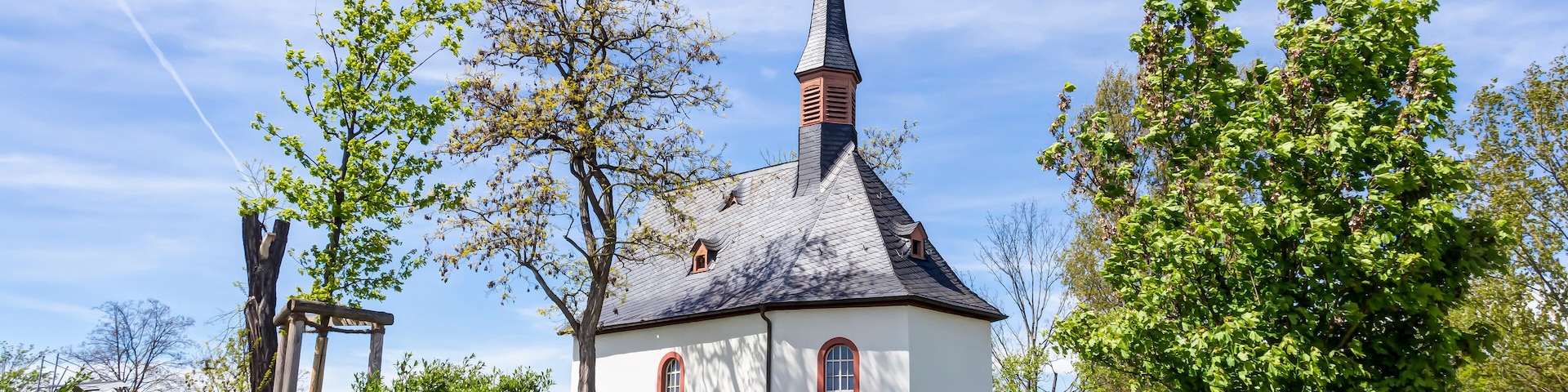 Mönchhofkapelle bei Raunheim in Hessen, Deutschland