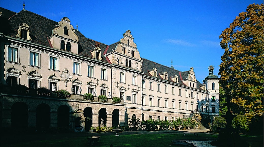 Regensburg showing a castle and heritage architecture