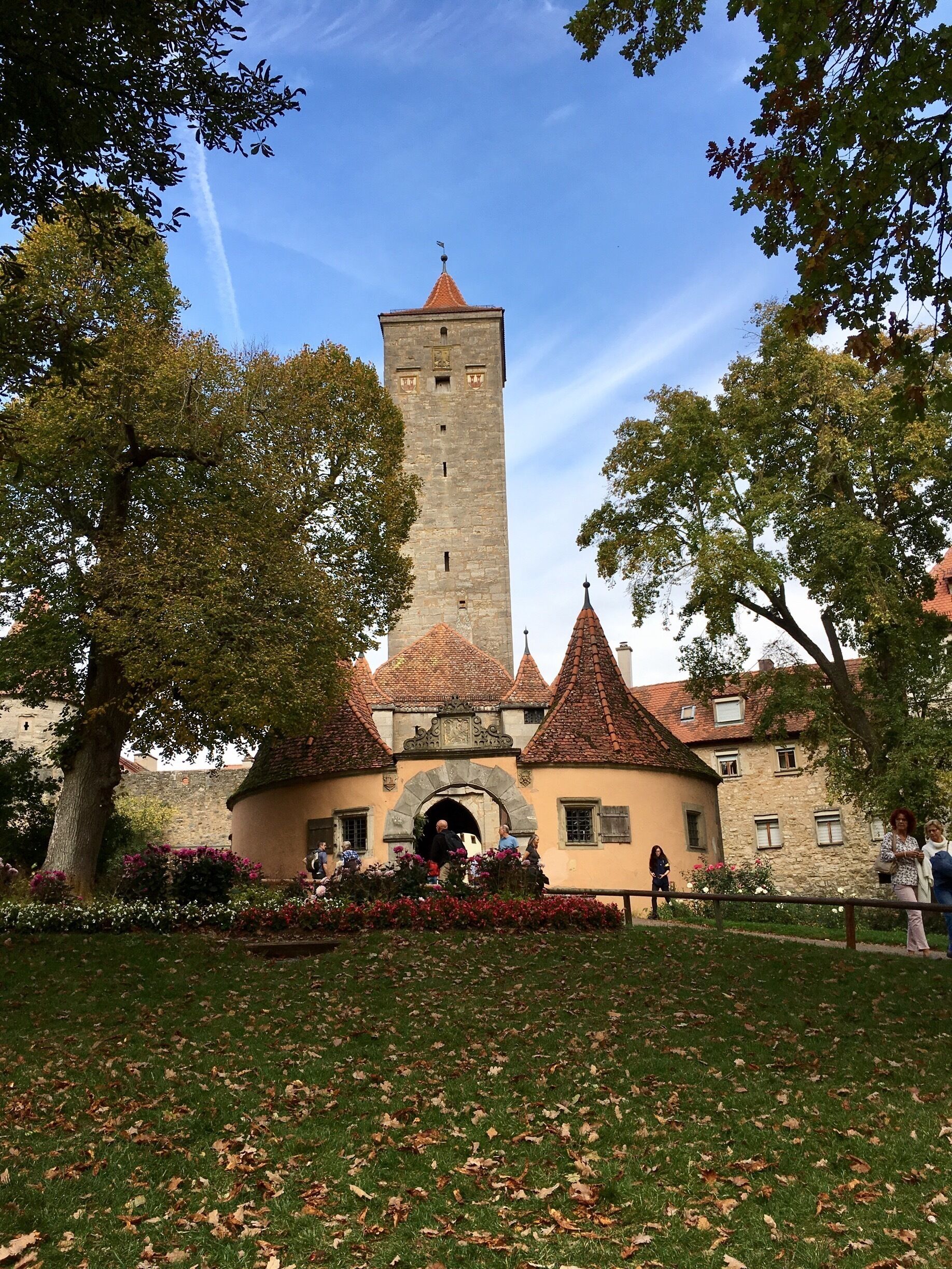 The entrance of the old town in Rothenberg 