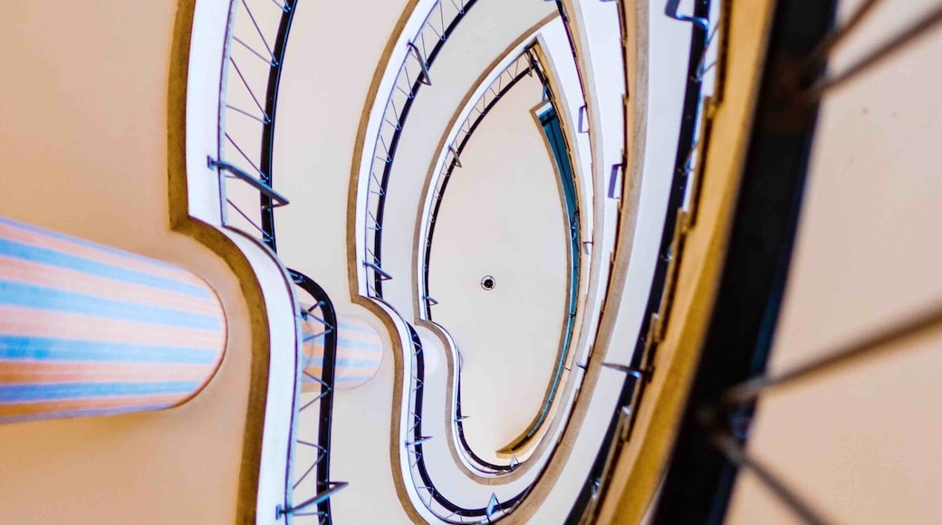 Spiral staircase inside the Rathaus