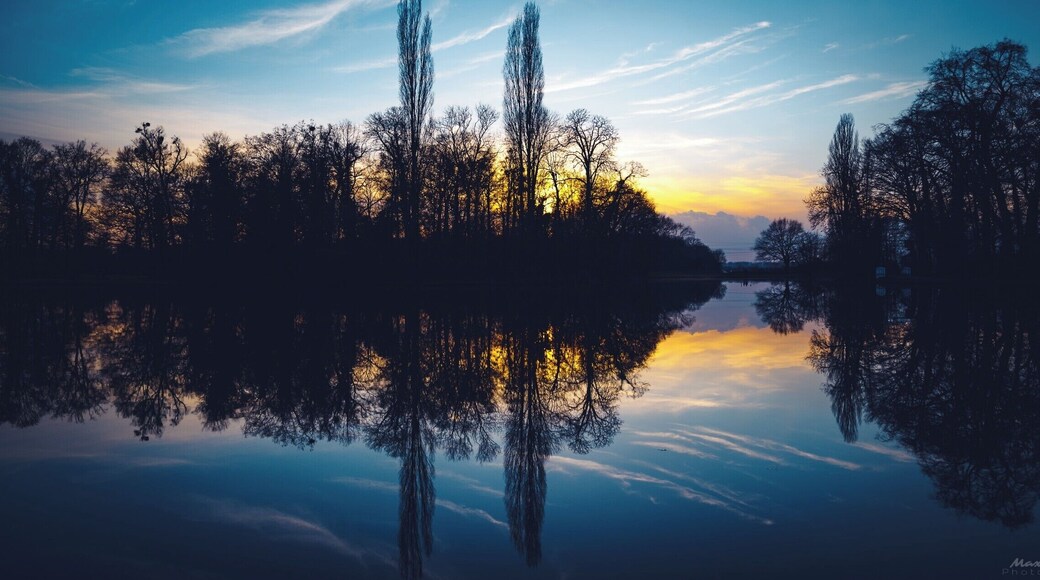 Lake with great sunset