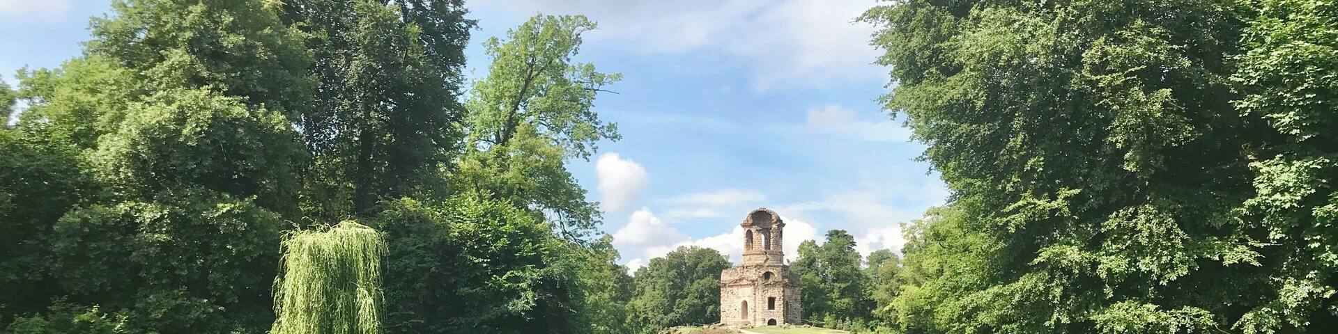 On the grounds of the beautiful Schwetzingen Palace. There were so many pretty areas to explore here. We really enjoyed the gardens.