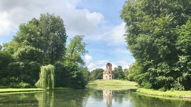 On the grounds of the beautiful Schwetzingen Palace. There were so many pretty areas to explore here. We really enjoyed the gardens.