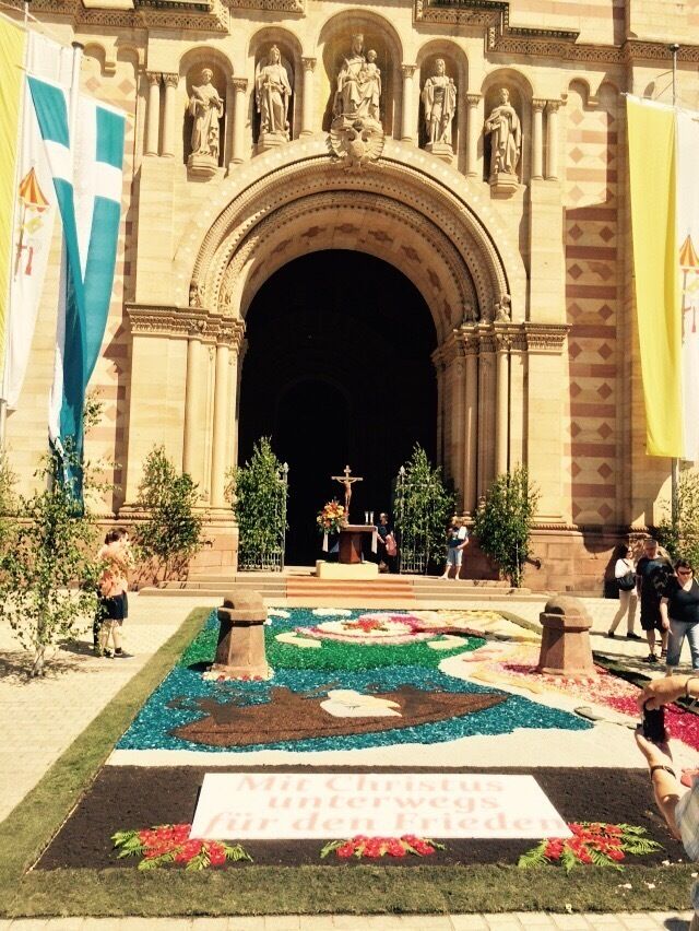 The front entrance to the cathedral