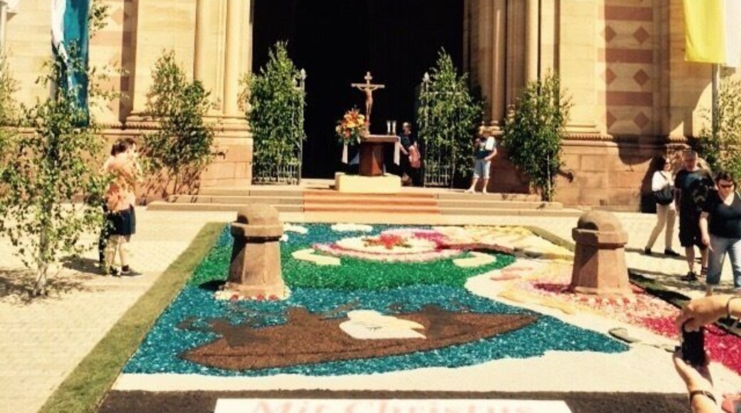 The front entrance to the cathedral