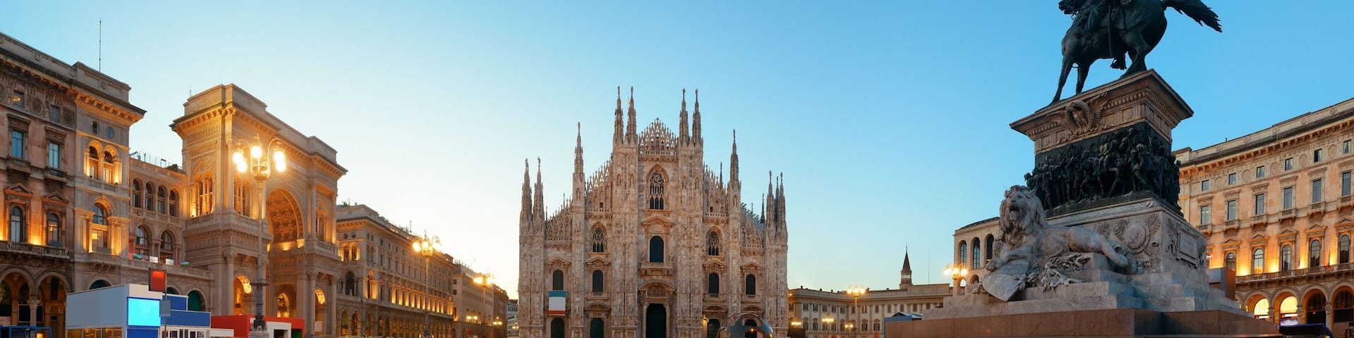 Milan Cathedral Square panorama