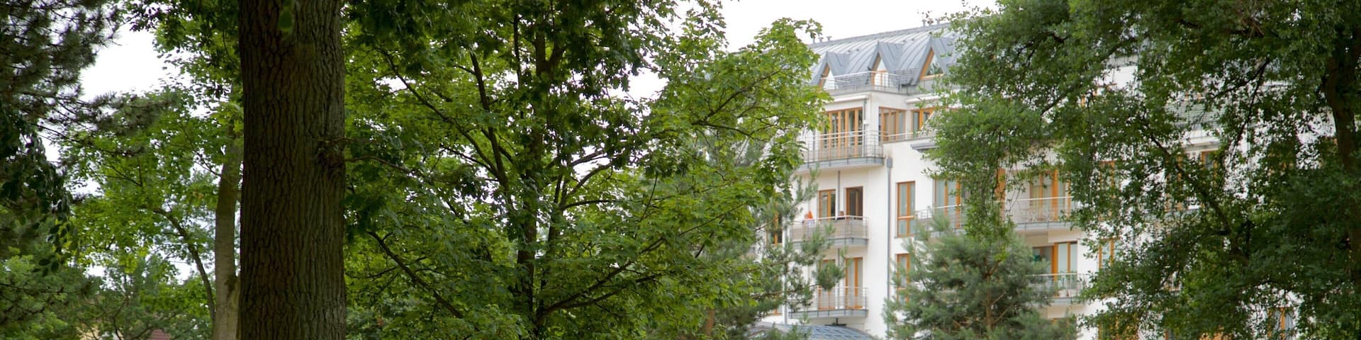 Timmendorfer Strand which includes a garden as well as a small group of people