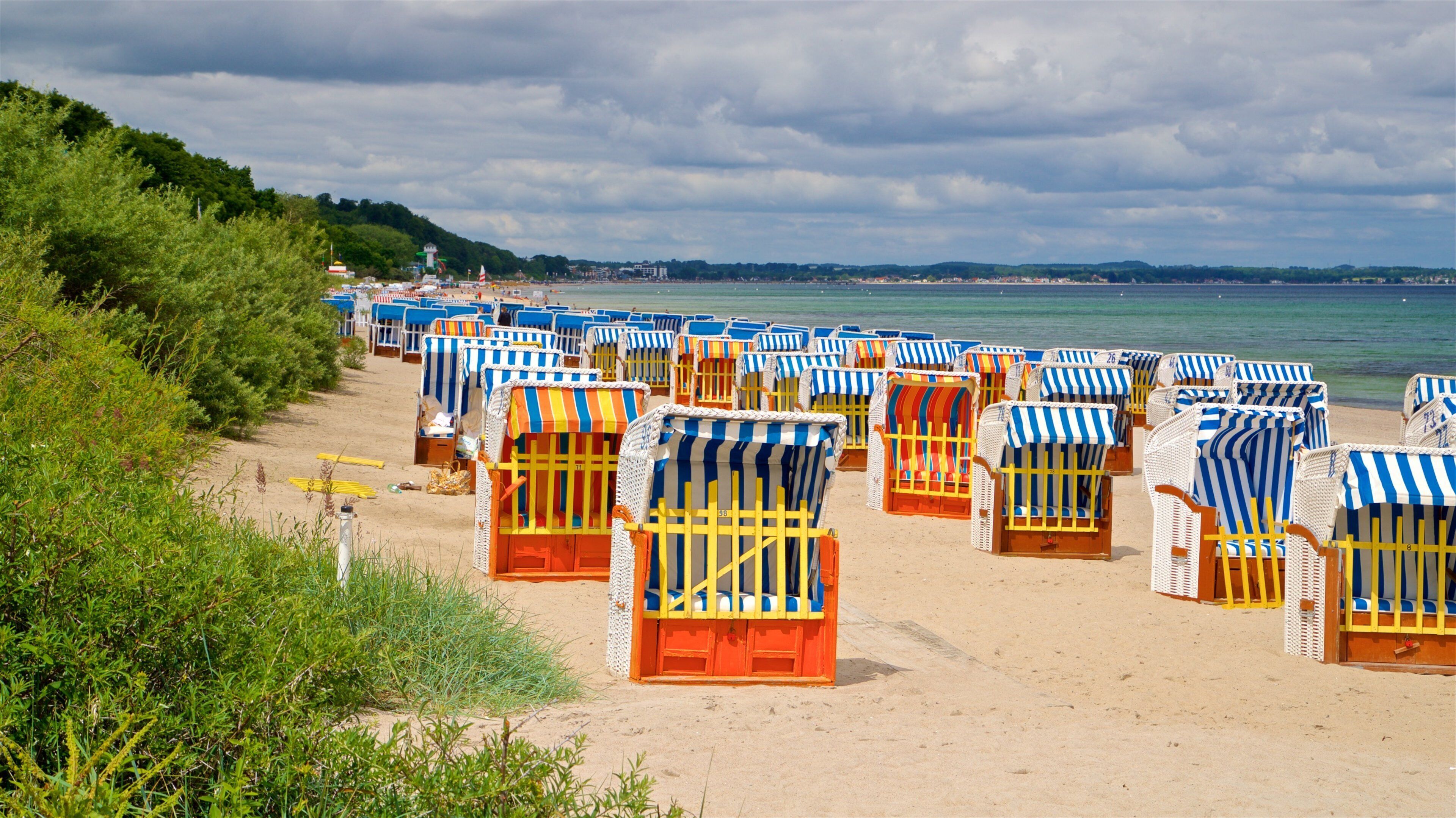 Timmendorfer Strand which includes a beach and general coastal views