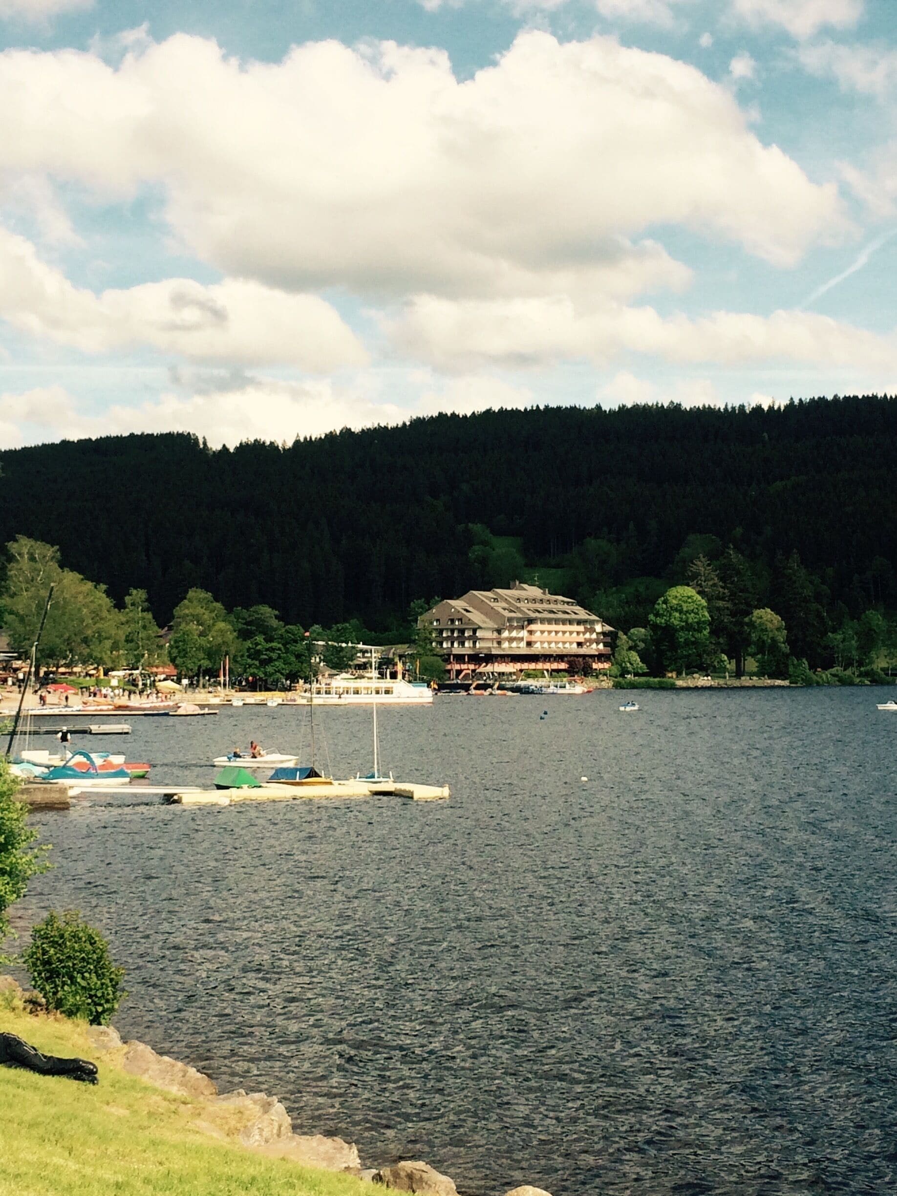 Lake Titsee in the Black Forest. Beautiful area. Nice drive scenic drive once you exit A5. 